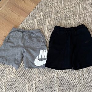 Nike Kids Grey & Black Athletic Shorts Duo